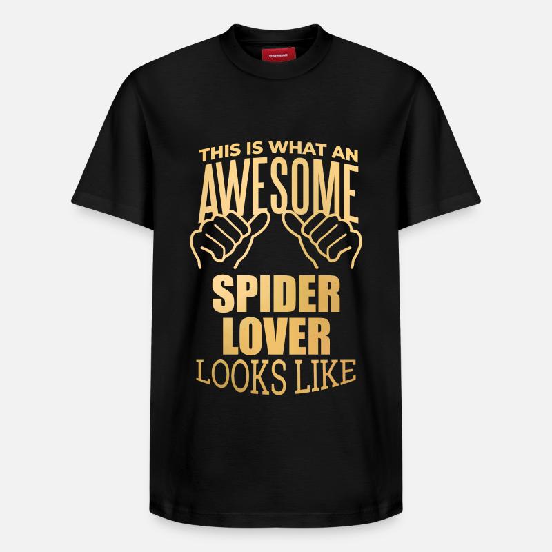 araignée - T-shirt unisexe décontracté en coton Supima – de SPREAD - noir