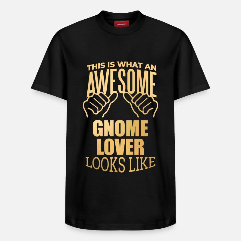 gnome - T-shirt unisexe décontracté en coton Supima – de SPREAD - noir