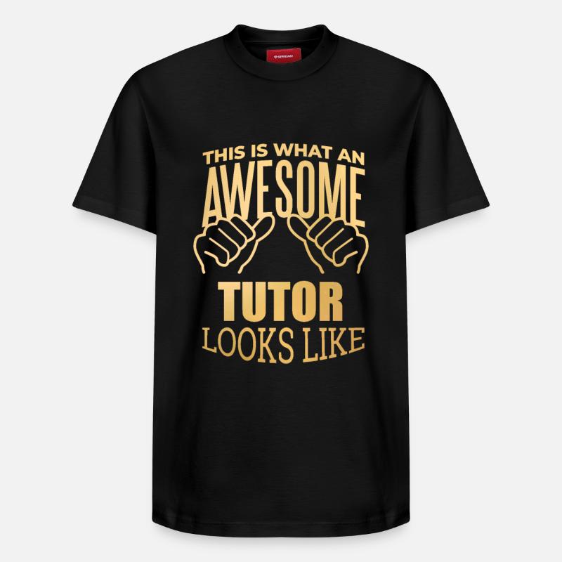 Tutor - Relaxed Unisex Supima Cotton T-Shirt – von SPREAD - Schwarz