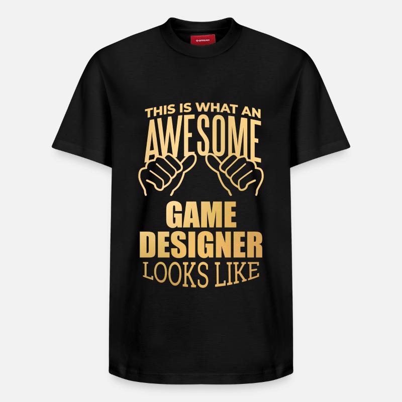 Concepteur de jeux - T-shirt unisexe décontracté en coton Supima – de SPREAD - noir