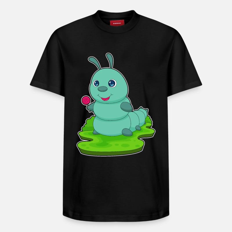 Sucette chenille - T-shirt unisexe décontracté en coton Supima – de SPREAD - noir