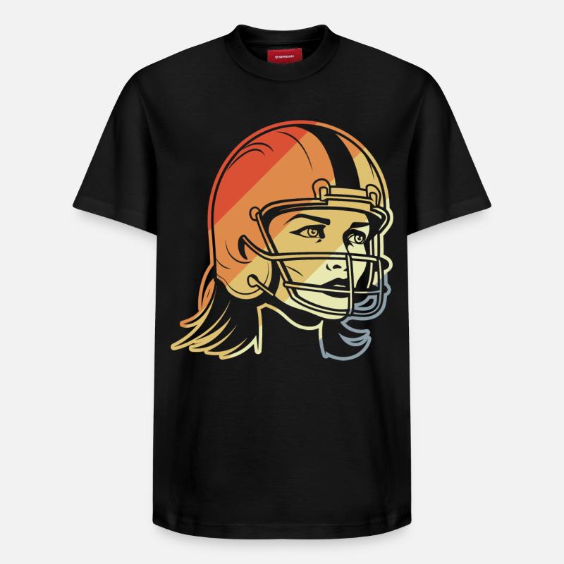 Footballeur - T-shirt unisexe décontracté en coton Supima – de SPREAD - noir