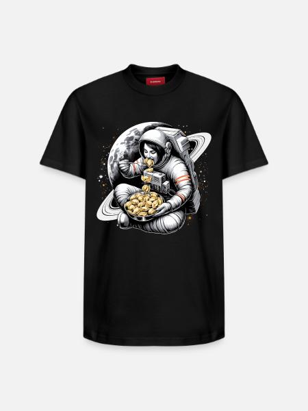 Astronaut Astronaut Pelmeni Delicious Gift - Relaxed Unisex Supima Cotton T-Shirt – by SPREAD - black