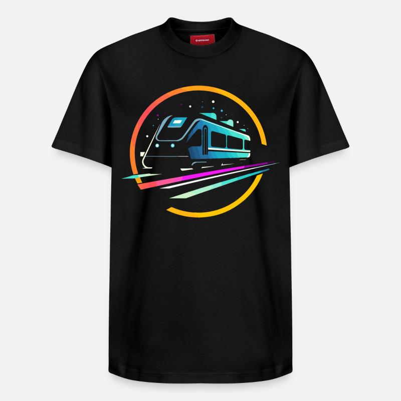 Zug Comic - Relaxed Unisex Supima Cotton T-Shirt – von SPREAD - Schwarz