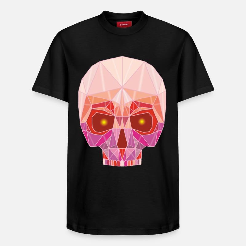 Ruby Skull - Relaxed Unisex Supima Cotton T-Shirt – by SPREAD - black
