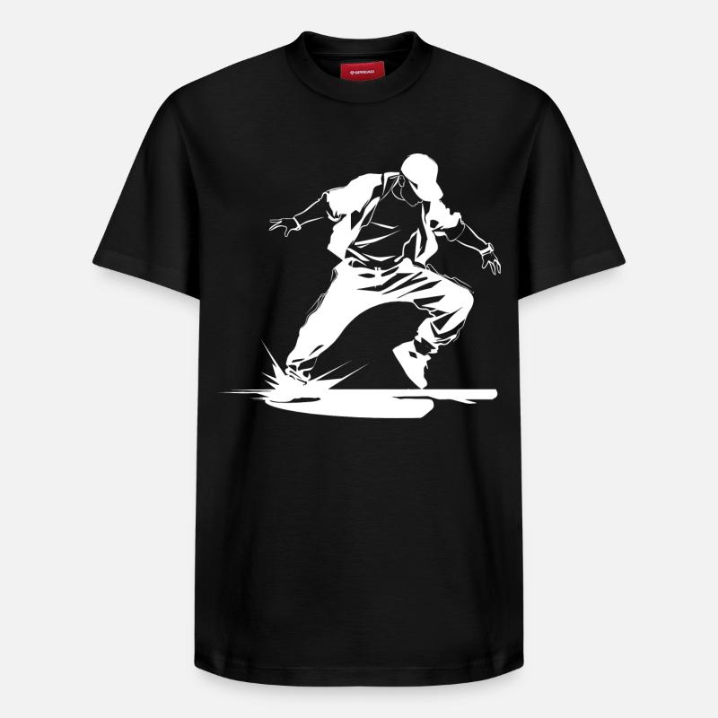 Croquis de B-Boy - T-shirt unisexe décontracté en coton Supima – de SPREAD - noir