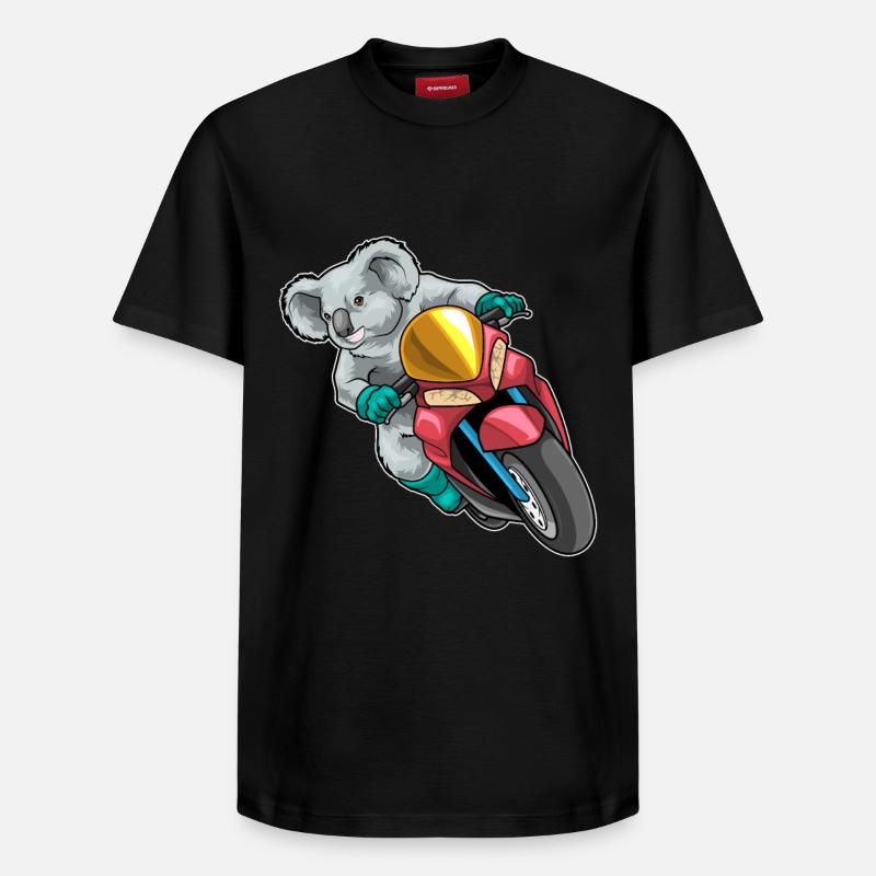 Trottinette Koala - T-shirt unisexe décontracté en coton Supima – de SPREAD - noir