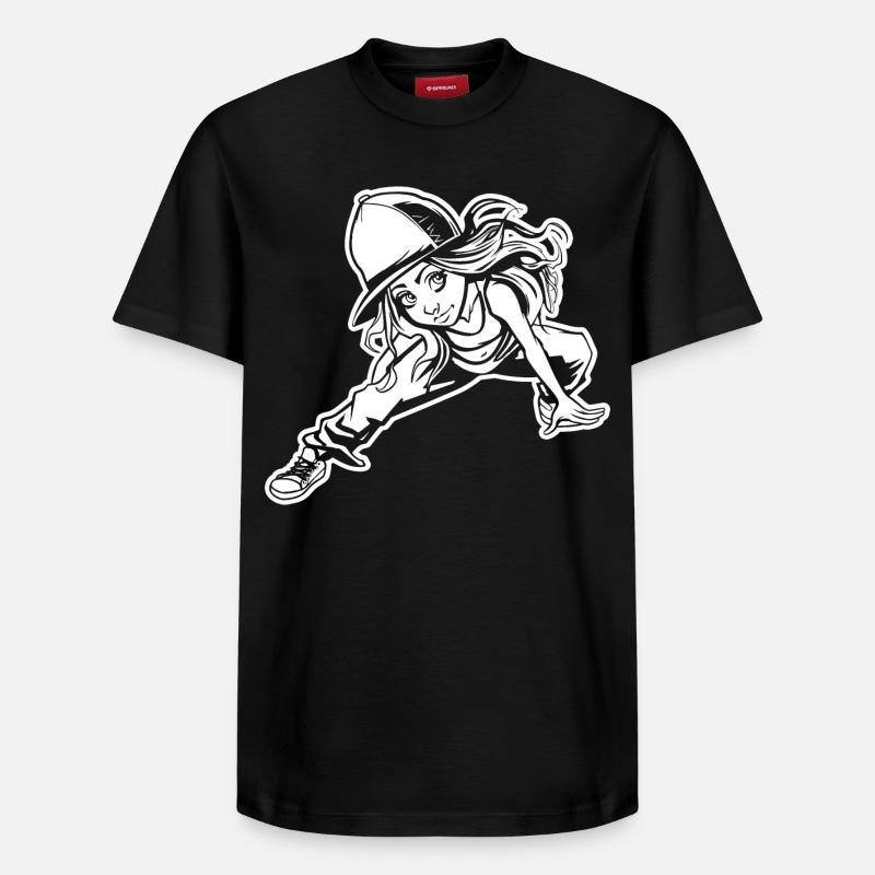 Breakdancer - T-shirt unisexe décontracté en coton Supima – de SPREAD - noir