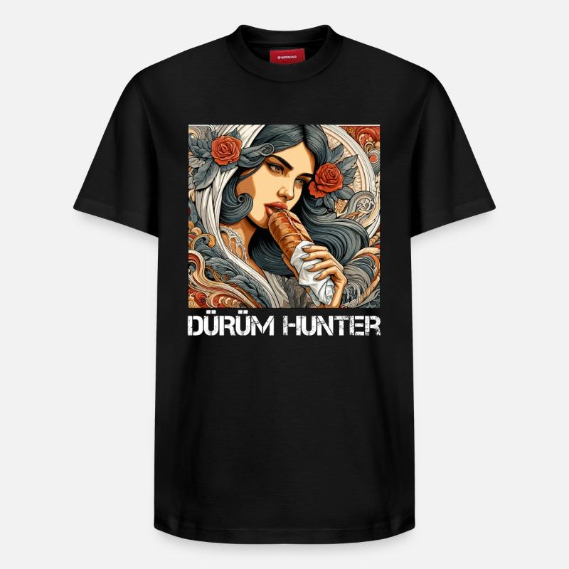 Dürüm Jäger Kebab Geschenk - Relaxed Unisex Supima Cotton T-Shirt – von SPREAD - Schwarz