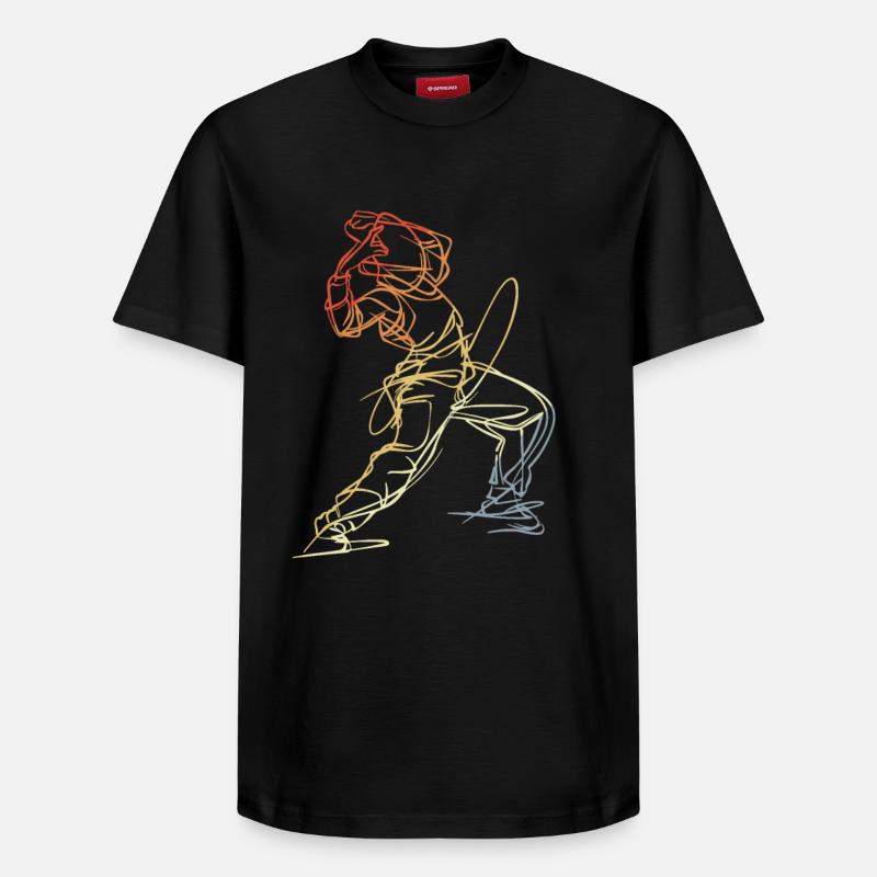 Croquis de breakdancer - T-shirt unisexe décontracté en coton Supima – de SPREAD - noir