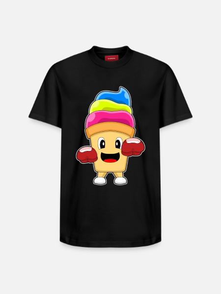Cupcake Boxer Boxhandschuhe - Relaxed Unisex Supima Cotton T-Shirt – von SPREAD - Schwarz