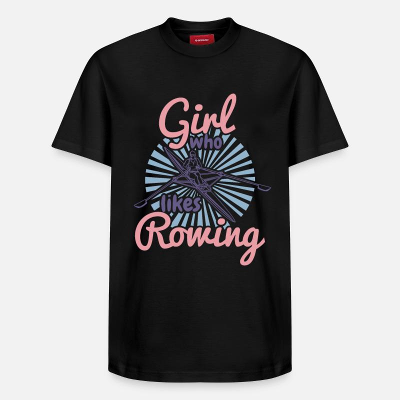 Ruder Mädchen - Relaxed Unisex Supima Cotton T-Shirt – von SPREAD - Schwarz