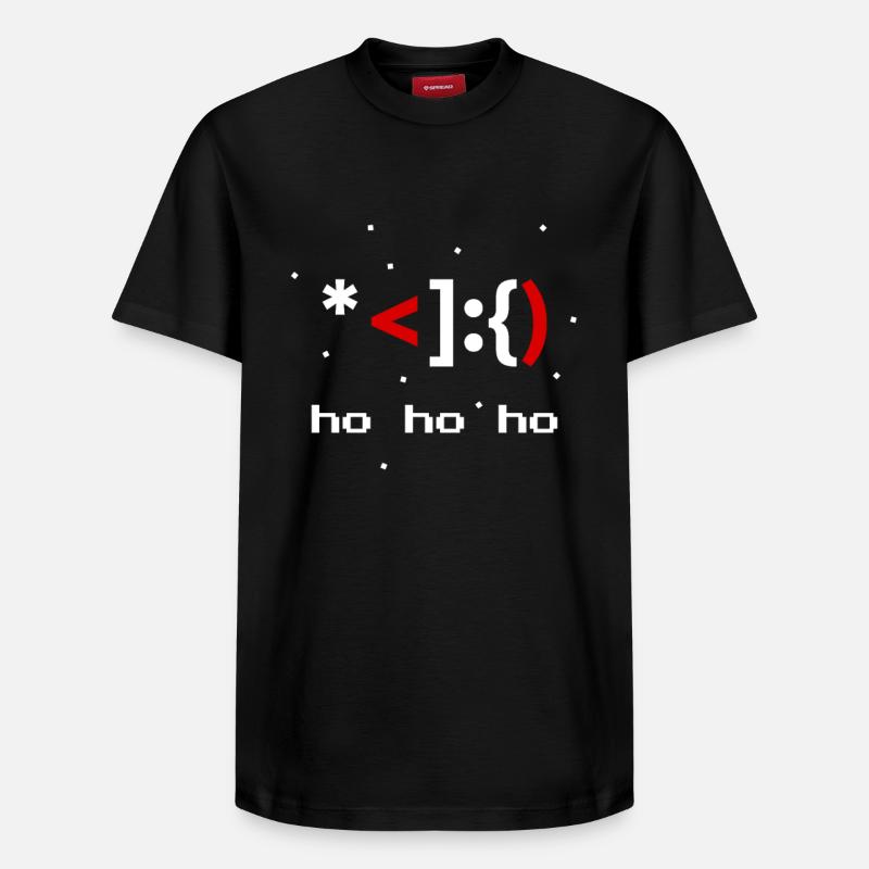 ASCII Père Noël Saint-Nicolas - T-shirt unisexe décontracté en coton Supima – de SPREAD - noir