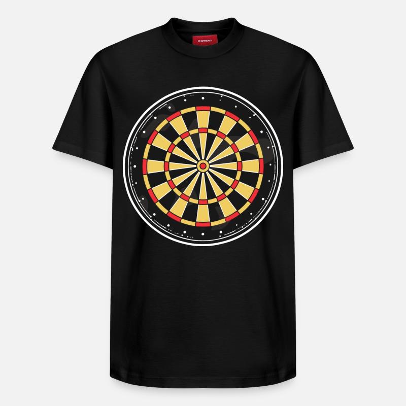 Graphique du jeu de fléchettes - T-shirt unisexe décontracté en coton Supima – de SPREAD - noir