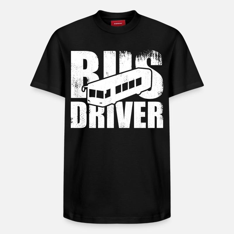 Bus Driver - Relaxed Unisex Supima Cotton T-Shirt – von SPREAD - Schwarz
