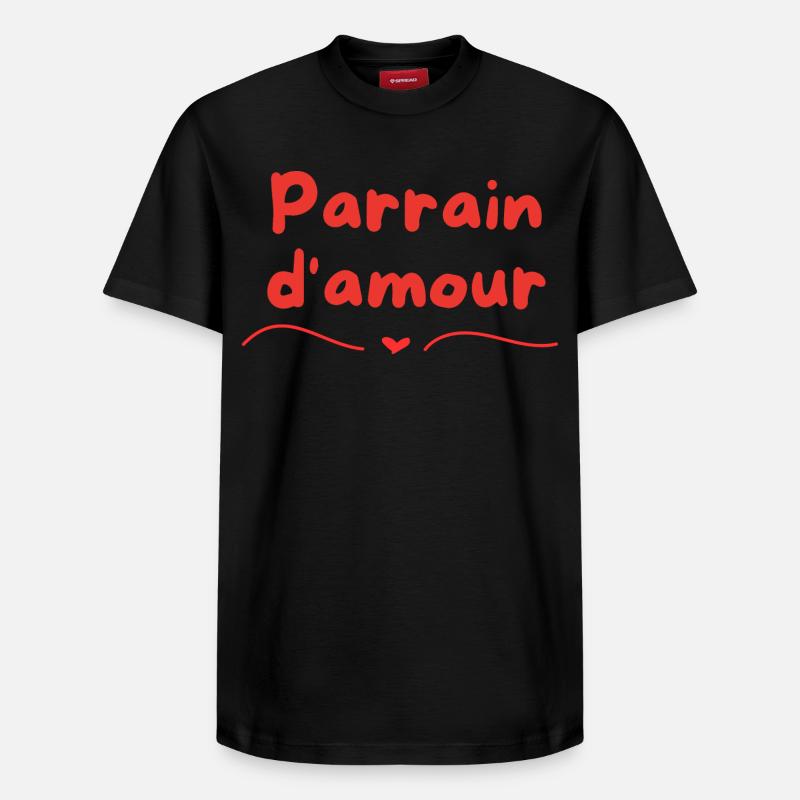 Pate der Liebe - Relaxed Unisex Supima Cotton T-Shirt – von SPREAD - Schwarz