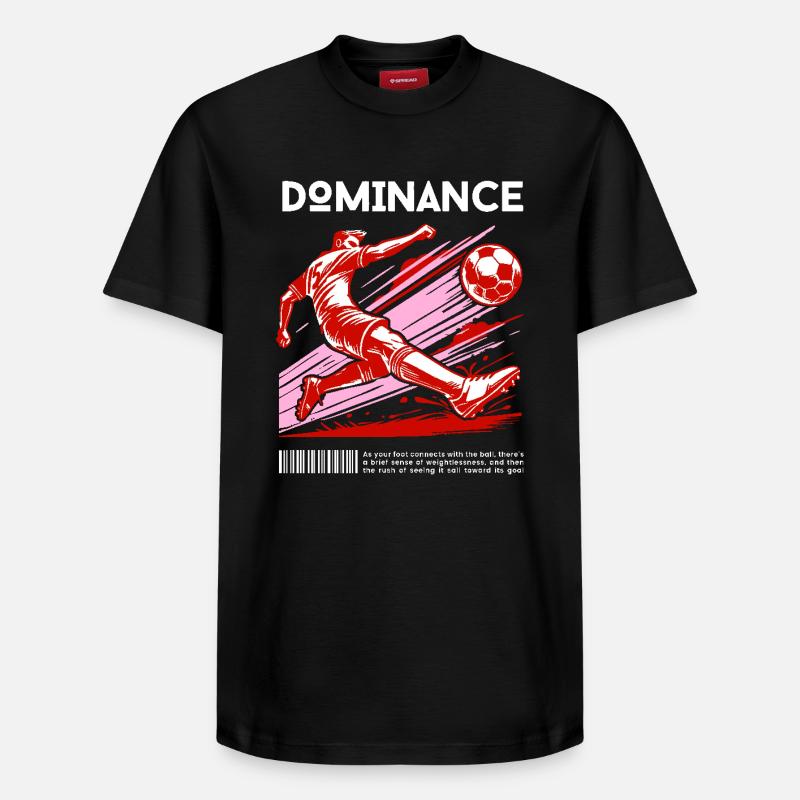Domination – Coup de pied puissant - T-shirt unisexe décontracté en coton Supima – de SPREAD - noir