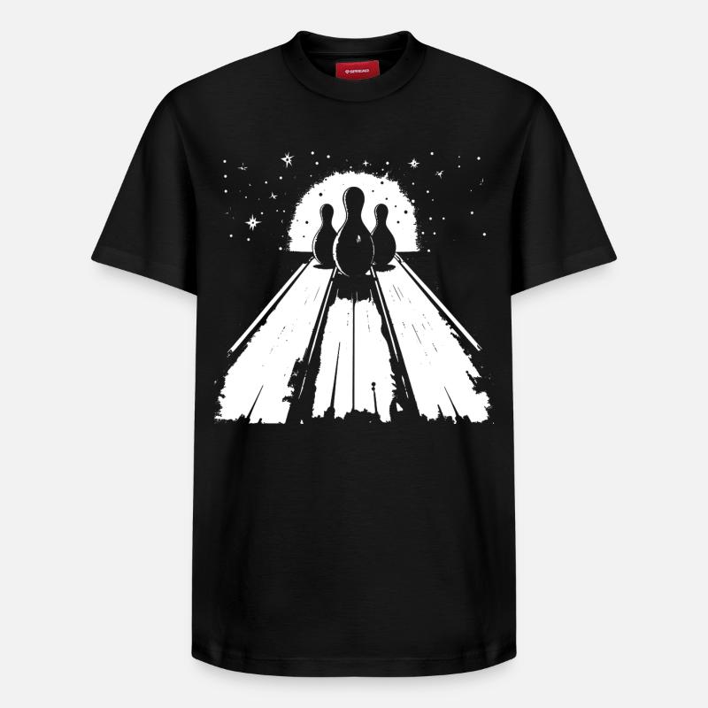 Bowling - T-shirt unisexe décontracté en coton Supima – de SPREAD - noir