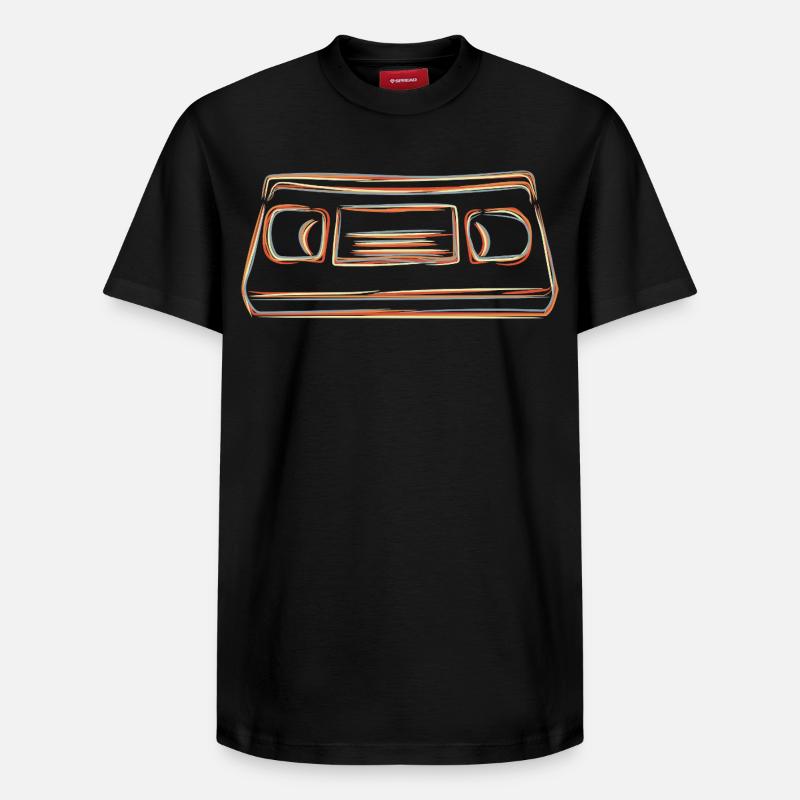 VHS cassette - Relaxed Unisex Supima Cotton T-Shirt – by SPREAD - black