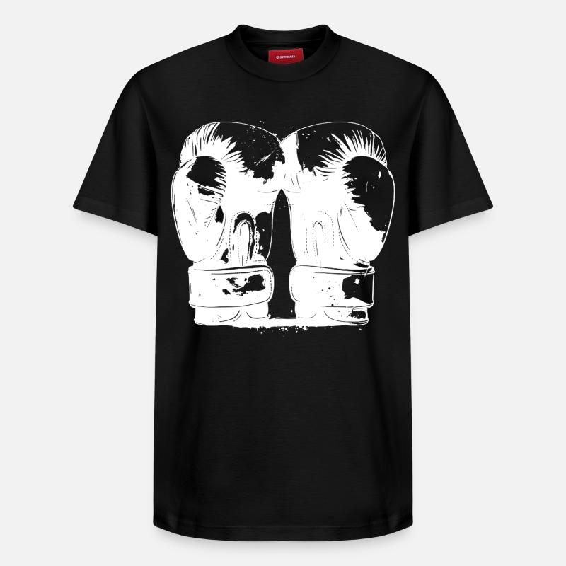 Boxe - T-shirt unisexe décontracté en coton Supima – de SPREAD - noir