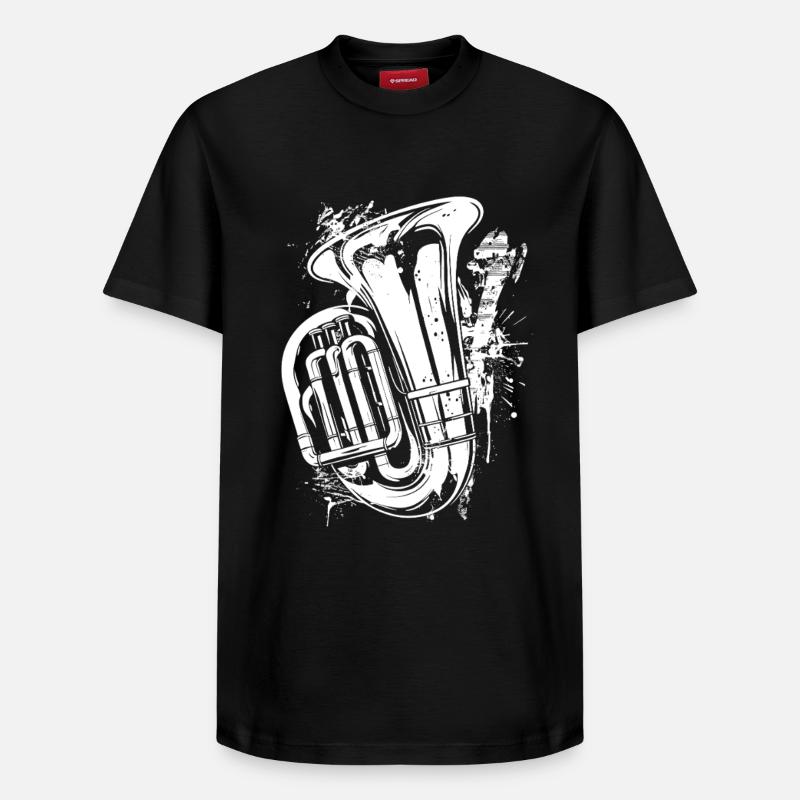 Tuba Graffiti - T-shirt unisexe décontracté en coton Supima – de SPREAD - noir