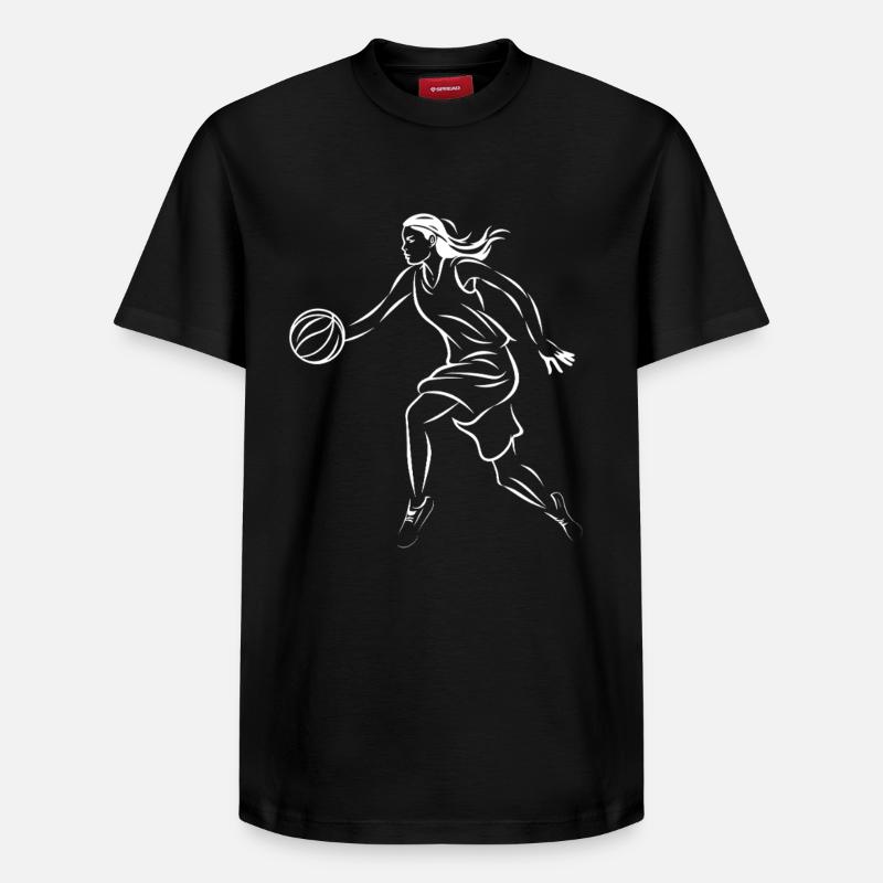 Basketteur - T-shirt unisexe décontracté en coton Supima – de SPREAD - noir