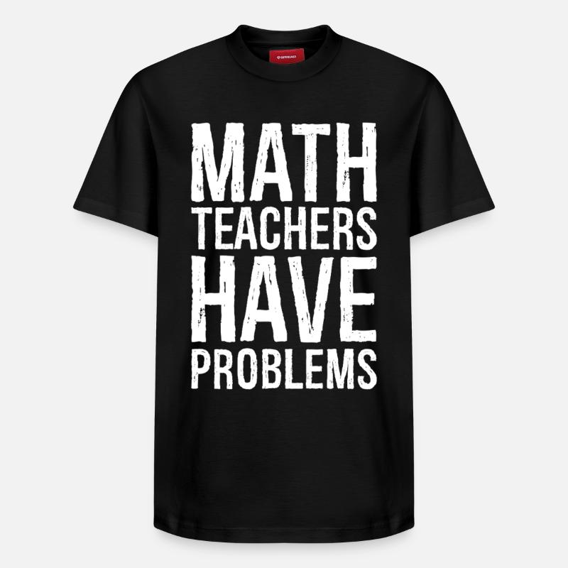 math teachers have problems - Relaxed Unisex Supima Cotton T-Shirt – von SPREAD - Schwarz