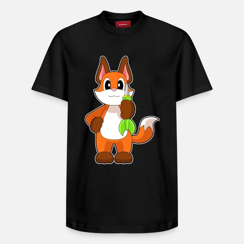 Fuchs Dart Dartpfeil - Relaxed Unisex Supima Cotton T-Shirt – von SPREAD - Schwarz