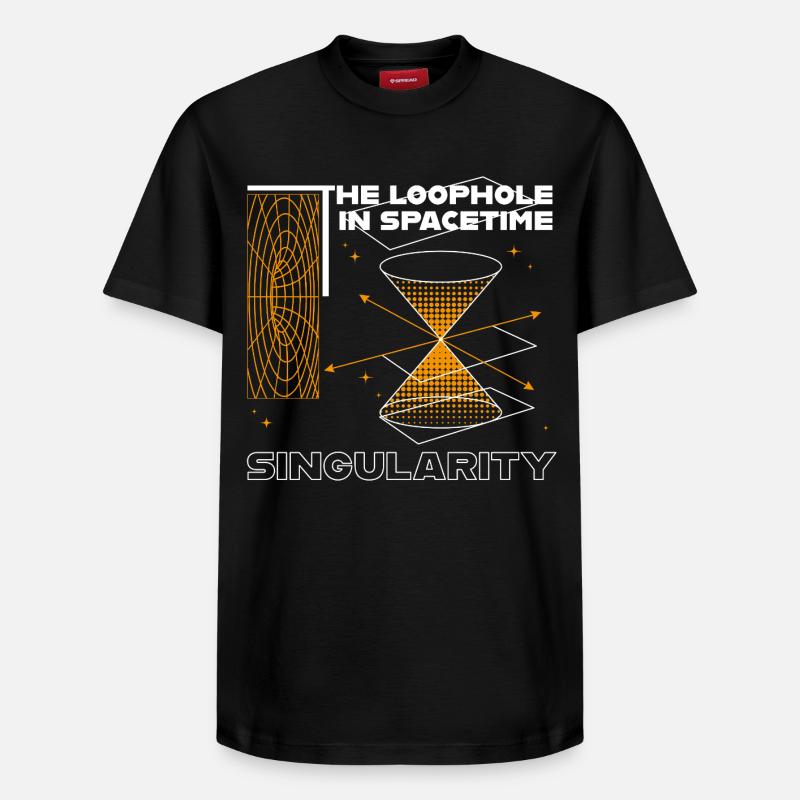 Loophole in Spacetime - Relaxed Unisex Supima Cotton T-Shirt – von SPREAD - Schwarz