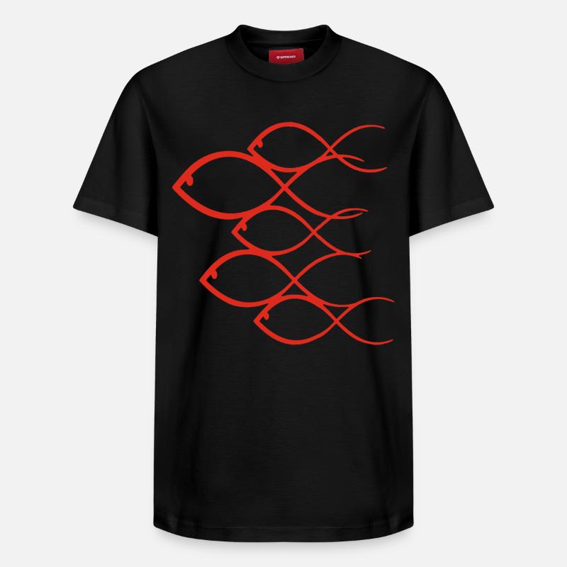Goldfisch Banc - Relaxed Unisex Supima Cotton T-Shirt – von SPREAD - Schwarz