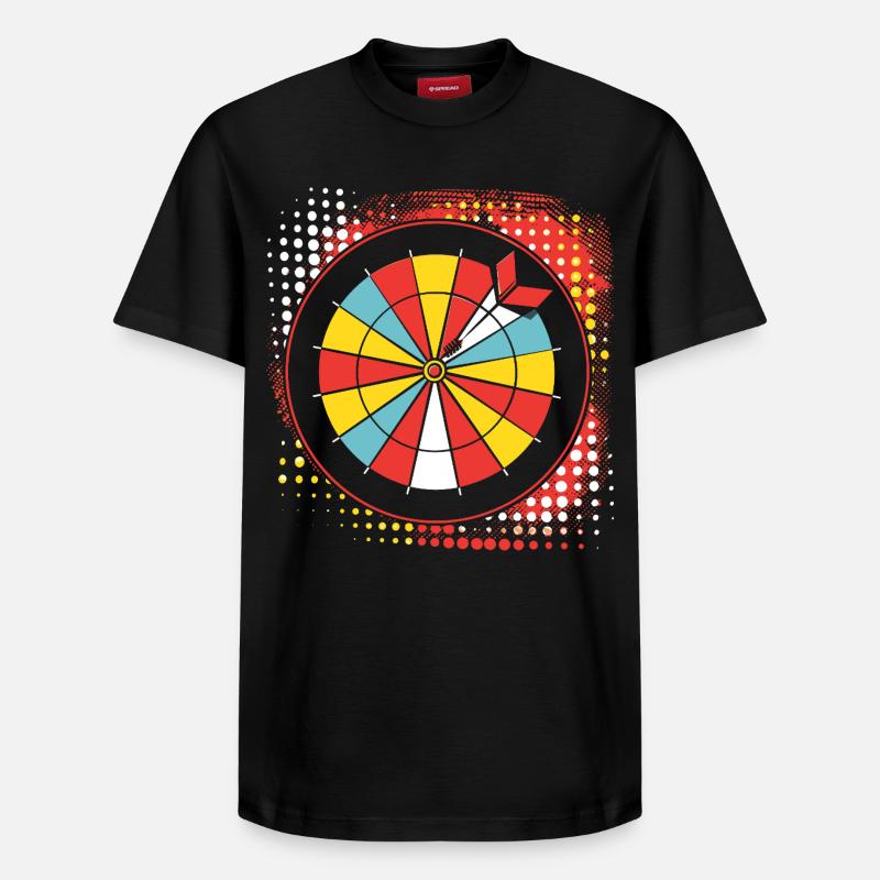 Croquis de fléchettes - T-shirt unisexe décontracté en coton Supima – de SPREAD - noir