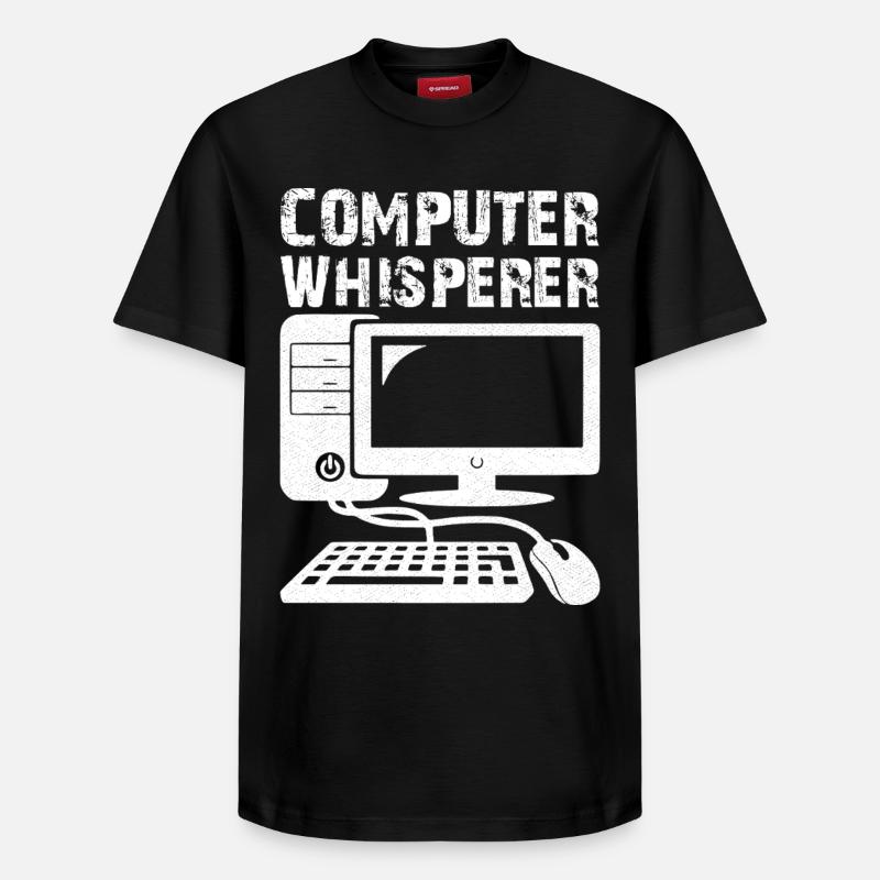 Computer Whisperer - Relaxed Unisex Supima Cotton T-Shirt – by SPREAD - black