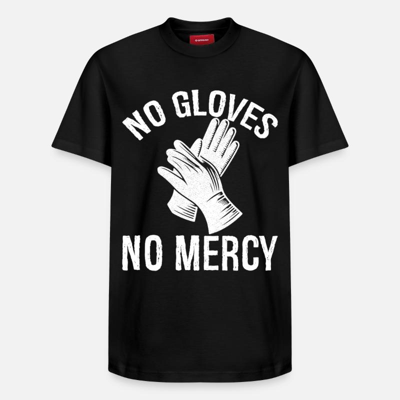 Pas de gants, pas de pitié - T-shirt unisexe décontracté en coton Supima – de SPREAD - noir