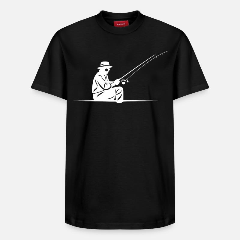 Pêcheur - T-shirt unisexe décontracté en coton Supima – de SPREAD - noir