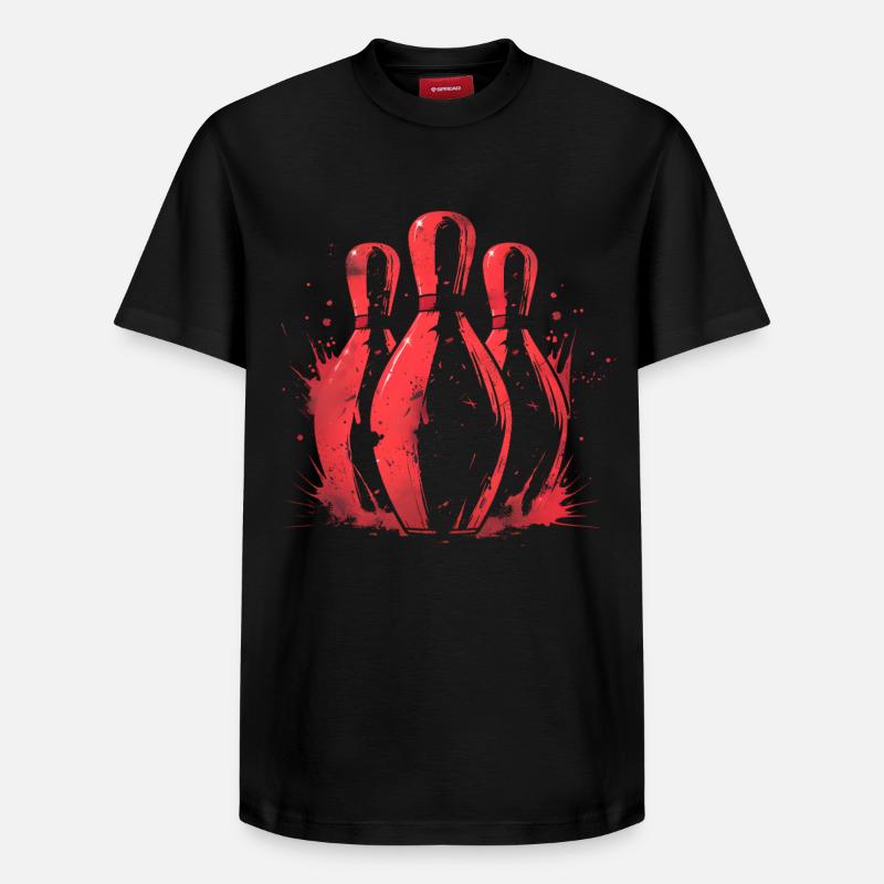 Bowling - T-shirt unisexe décontracté en coton Supima – de SPREAD - noir