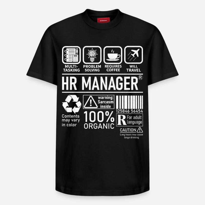 Hr Manager multi tasking problem solving - Relaxed Unisex Supima Cotton T-Shirt – von SPREAD - Schwarz