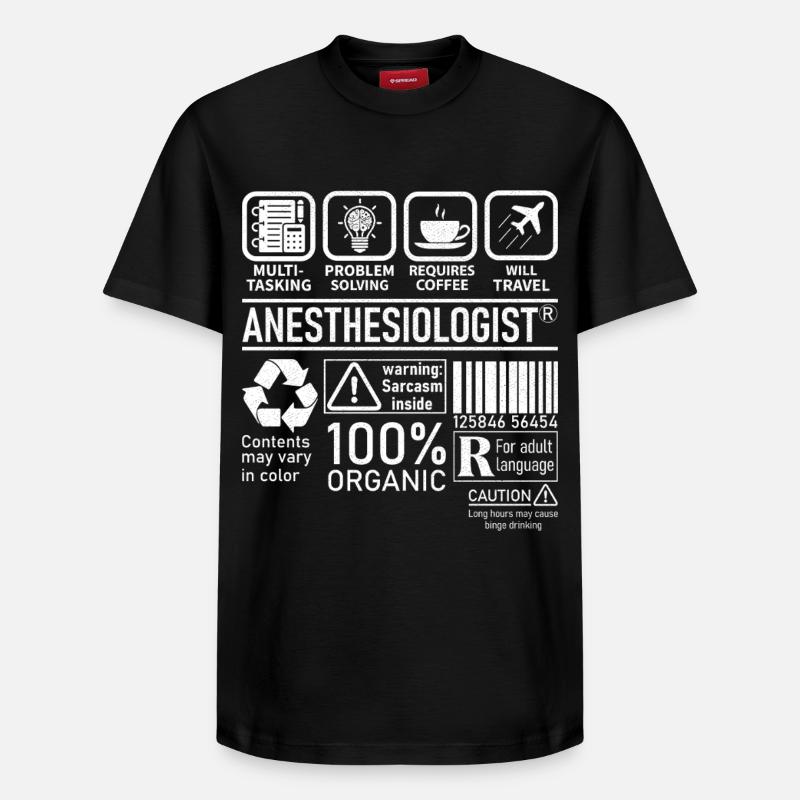 Anesthésiste multitâche résolution de problèmes - T-shirt unisexe décontracté en coton Supima – de SPREAD - noir