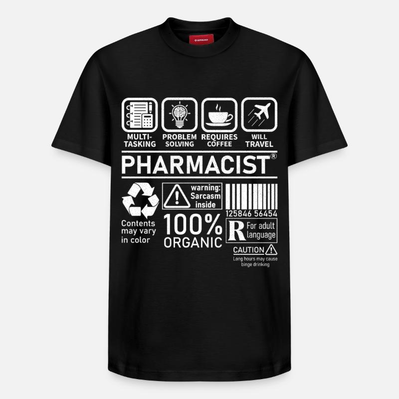 Pharmacist multi tasking problem solving - Relaxed Unisex Supima Cotton T-Shirt – von SPREAD - Schwarz