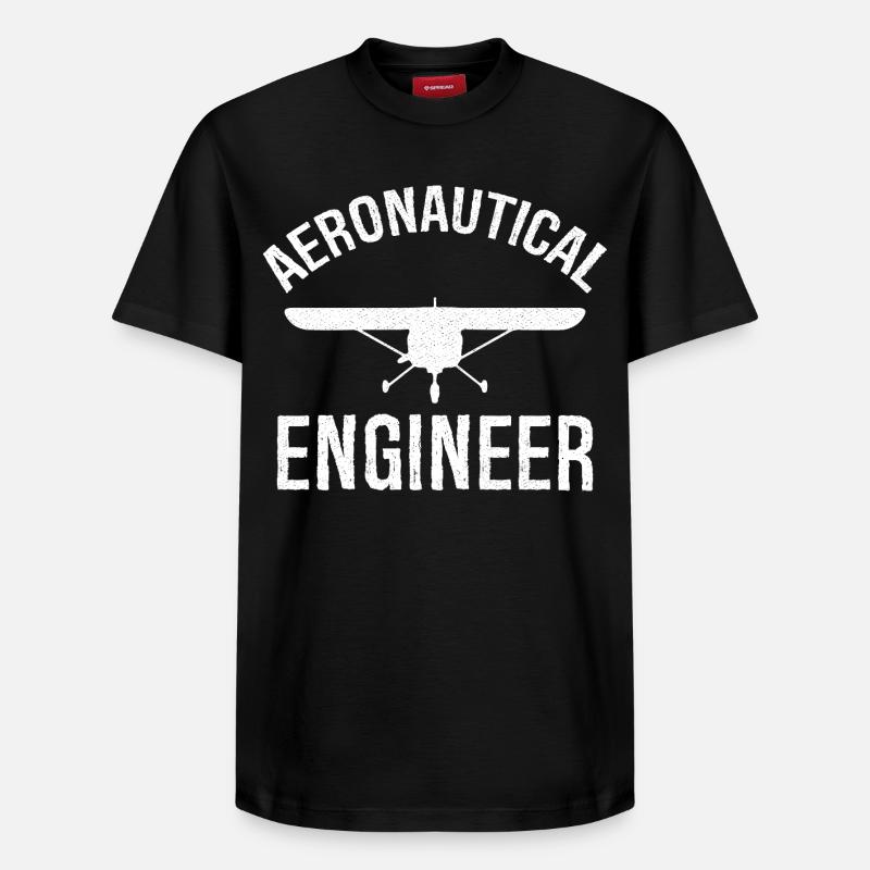Aeronautical Engineer - Relaxed Unisex Supima Cotton T-Shirt – von SPREAD - Schwarz