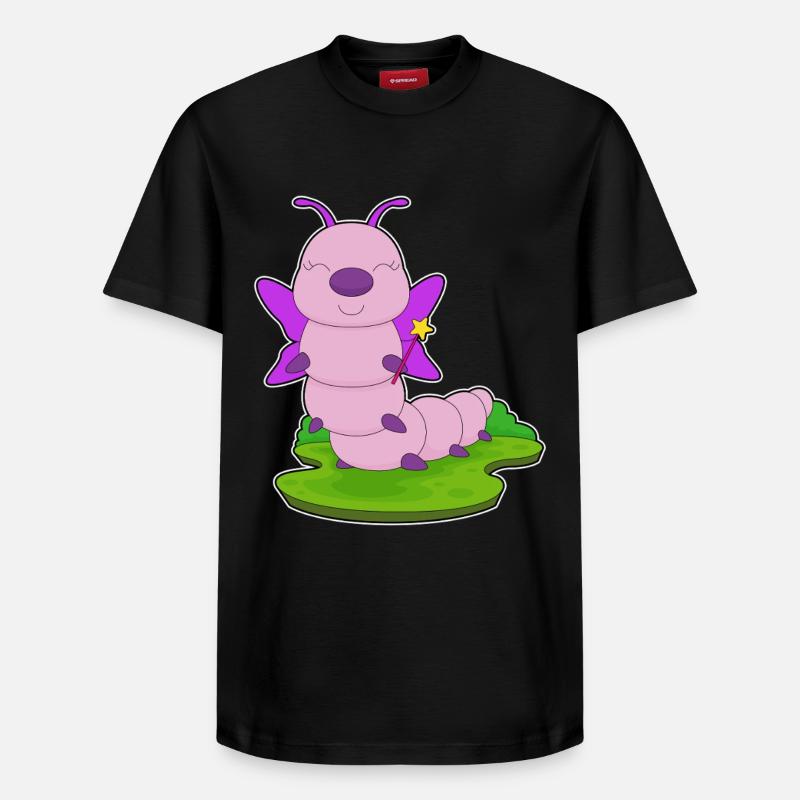 Baguette de fée chenille - T-shirt unisexe décontracté en coton Supima – de SPREAD - noir