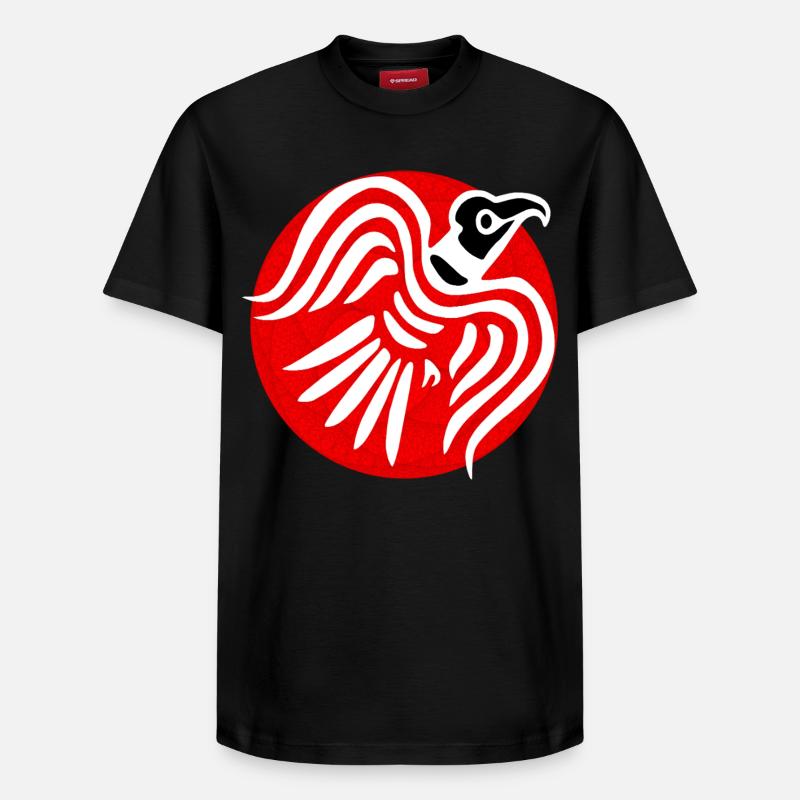 Corbeau viking - T-shirt unisexe décontracté en coton Supima – de SPREAD - noir