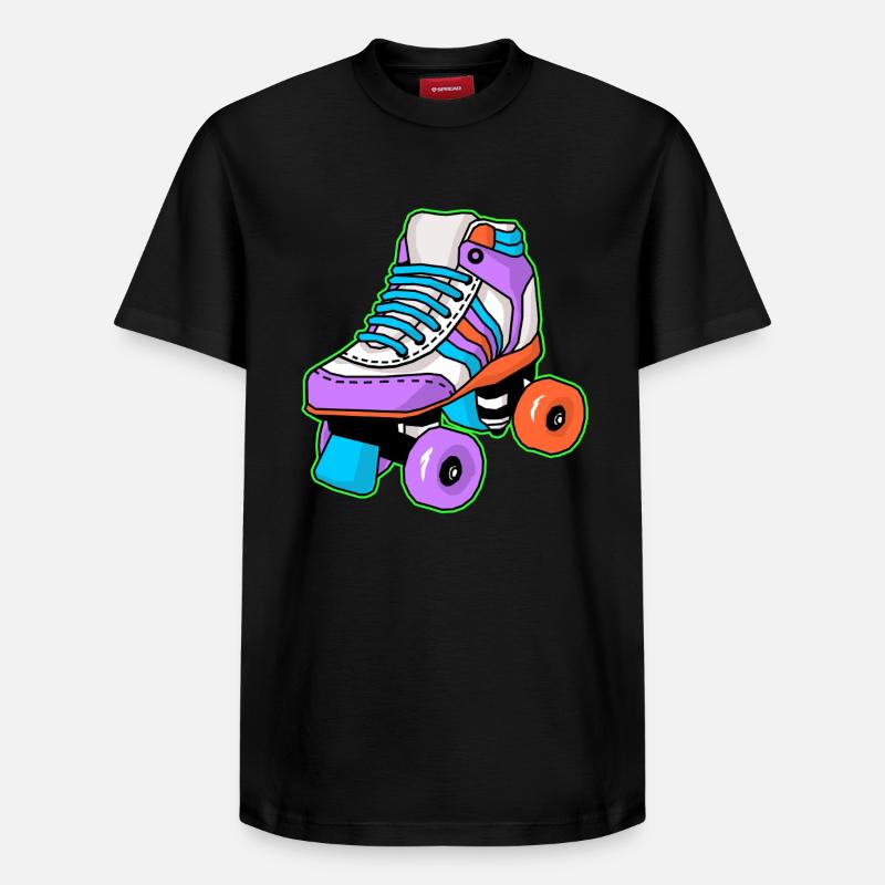 Patineur à roulettes - T-shirt unisexe décontracté en coton Supima – de SPREAD - noir