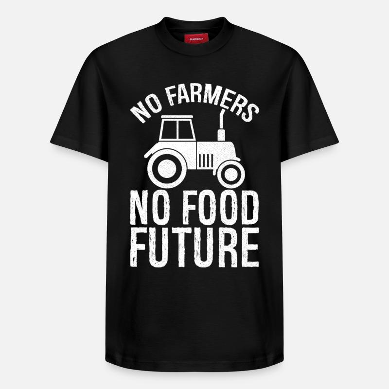 pas d'agriculteurs, pas d'avenir alimentaire - T-shirt unisexe décontracté en coton Supima – de SPREAD - noir