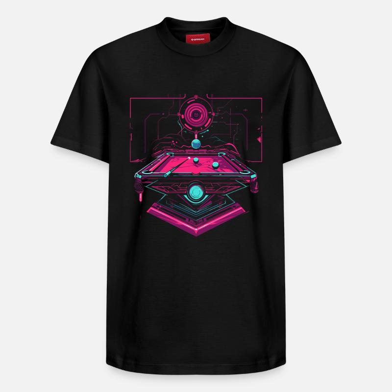 Billard Steampunk Look - Relaxed Unisex Supima Cotton T-Shirt – von SPREAD - Schwarz