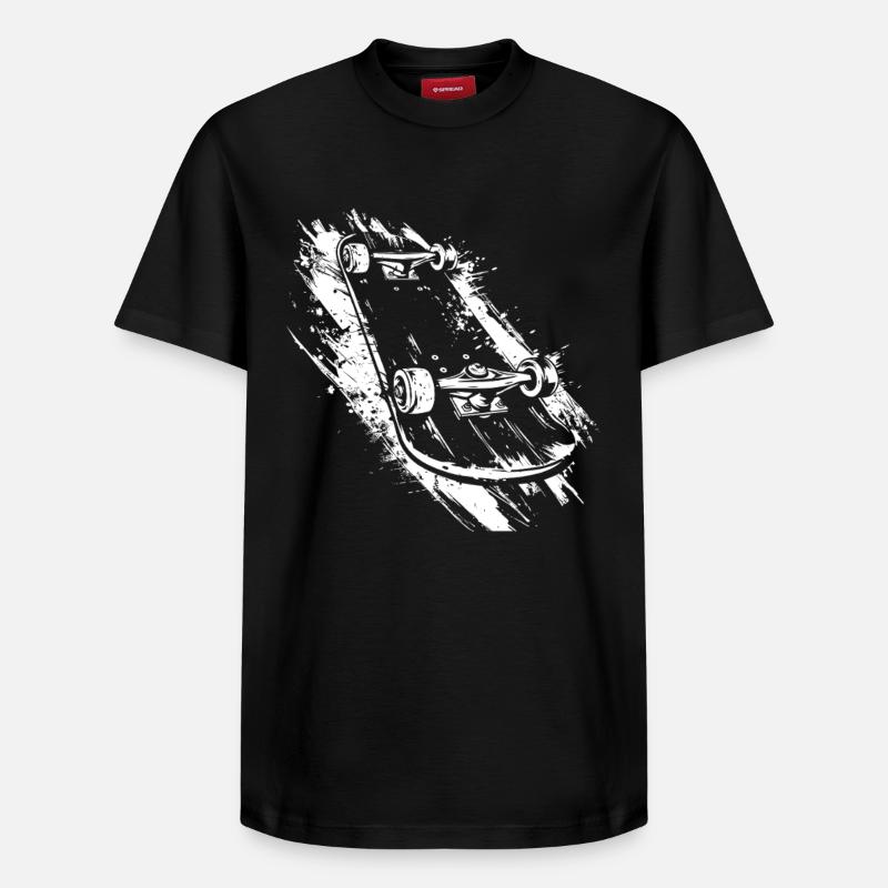 Skateboard - Relaxed Unisex Supima Cotton T-Shirt – by SPREAD - black