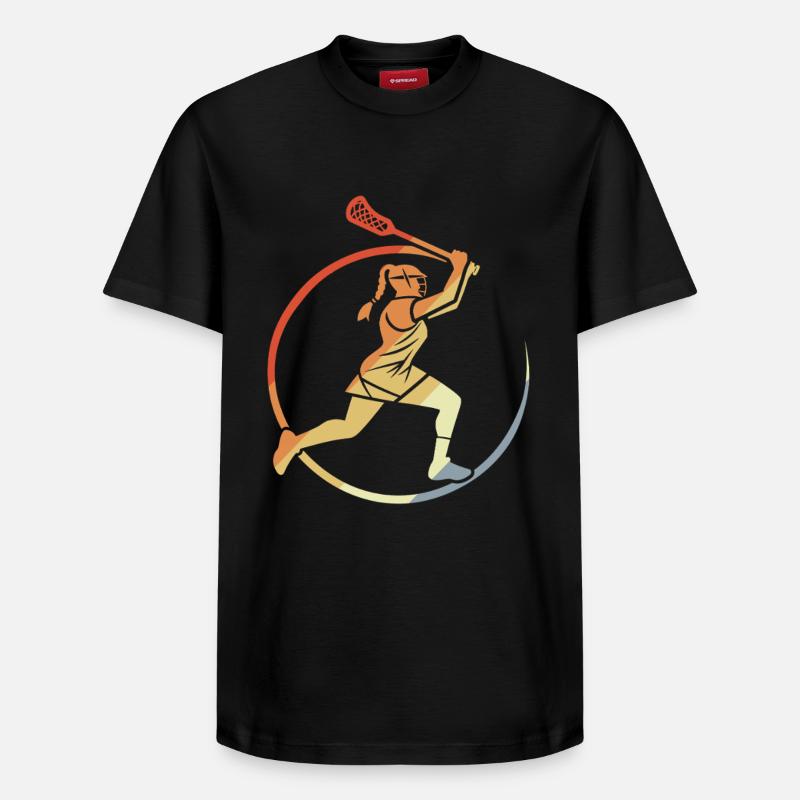 Crosse féminine - T-shirt unisexe décontracté en coton Supima – de SPREAD - noir