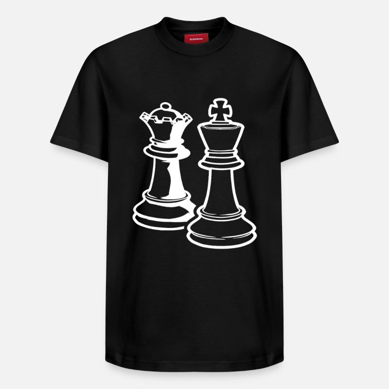 Schach - Relaxed Unisex Supima Cotton T-Shirt – von SPREAD - Schwarz