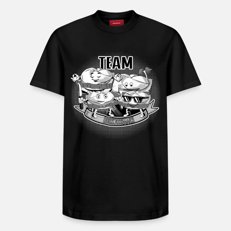 Team Leberkassemmel – Snack Squad! - Relaxed Unisex Supima Cotton T-Shirt – von SPREAD - Schwarz