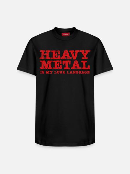 Heavy Metal is my Lovelanguage - Relaxed Unisex Supima Cotton T-Shirt – by SPREAD - black