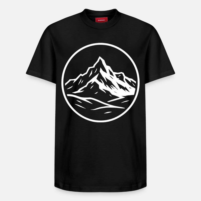 Gran Paradiso - Relaxed Unisex Supima Cotton T-Shirt – von SPREAD - Schwarz